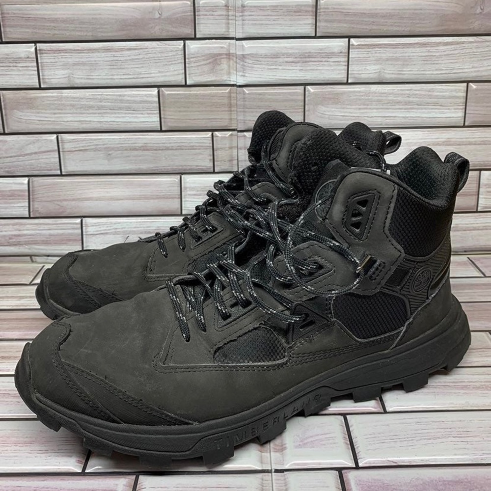 Timberland Treeline MId Str Chukka Men's Blackout Leather Hiker Lifestyle Shoes